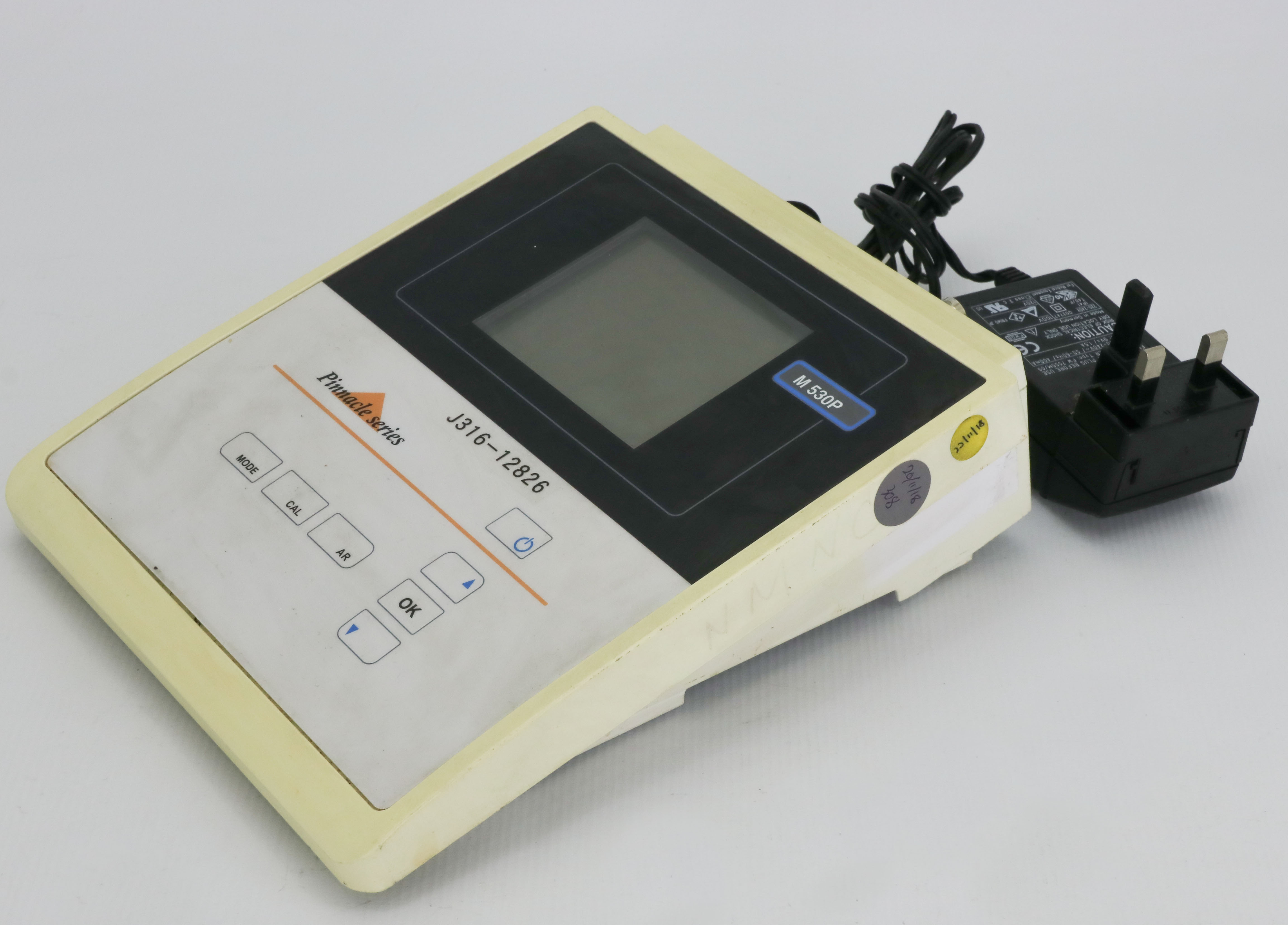 12826 PINNACLE SYSTEMS PH METER W/ ARM PH/MV & TEMP MODES, 2 PT
